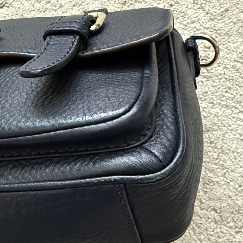Kate Spade Navy Leather Satchel Bag - Picture 12 of 12